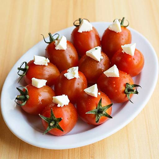 Vibrant Cherry Tomatoes with Cheese