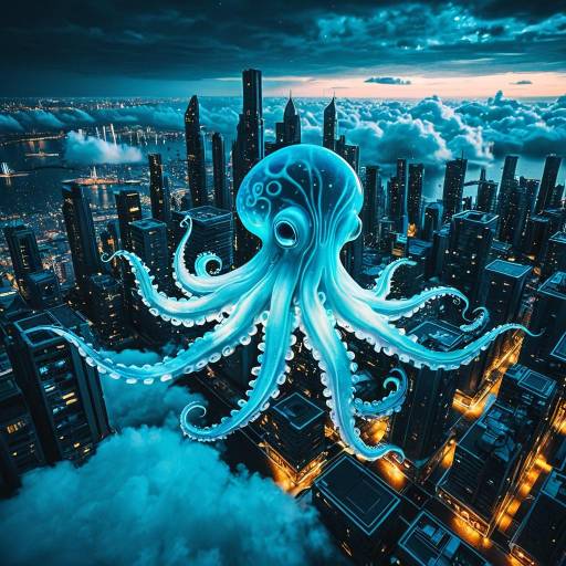 Ethereal Squid in a Floating City Ethereal Squid in a Floating City