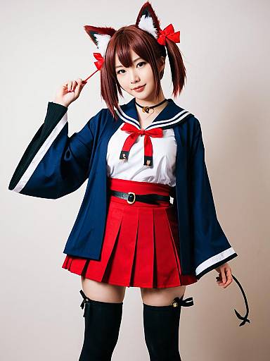 Lifestyle costume photo of Akagi-chan (azur lane). Cosplay clothes