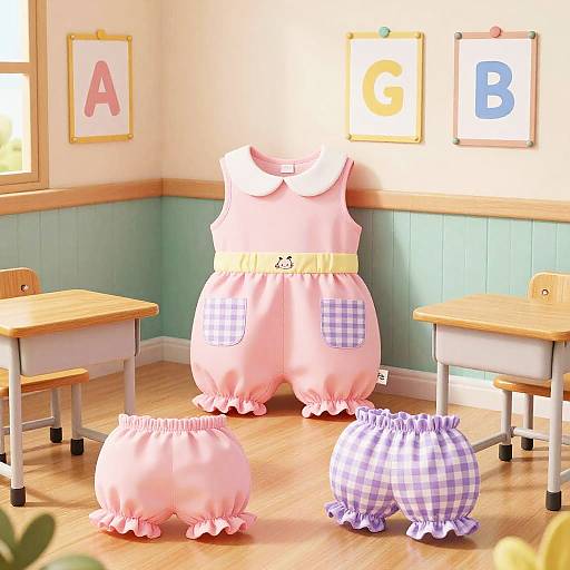 Colorful Storybook Classroom Scene