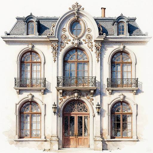 Ornate Classical Building Facade