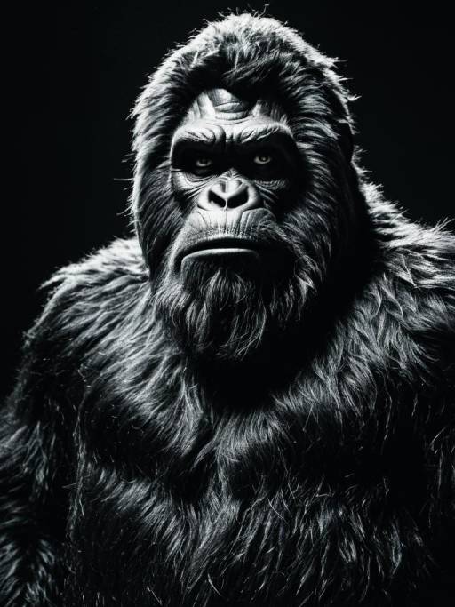 Man in Bigfoot Costume Portrait