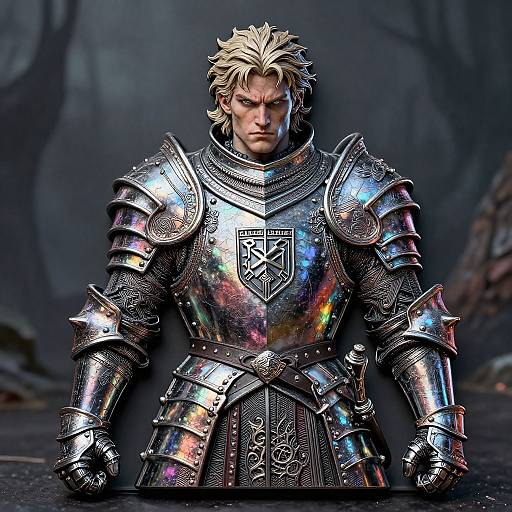 Bold Eldest Son in Gothic Armor