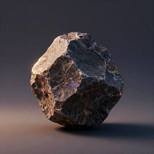 Photorealistic Rock with Cinematic Lighting