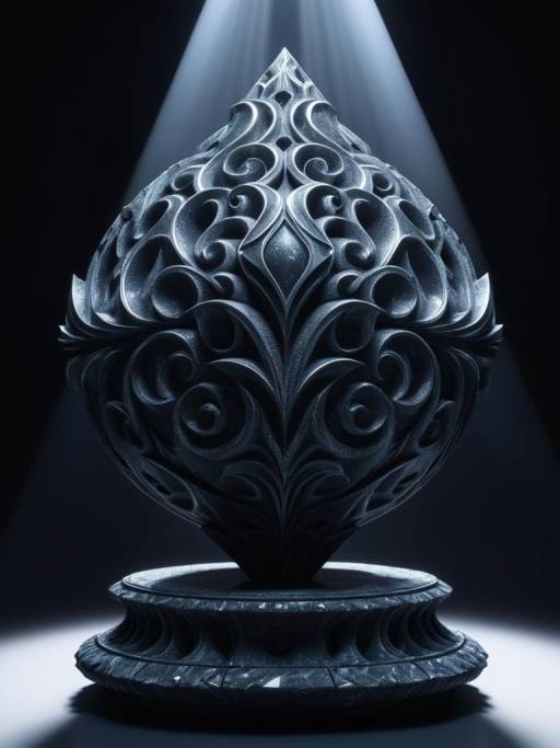 Intricate Ornate Dark Sculpture