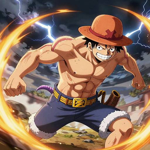 Luffy Gear 4 Power Explosion