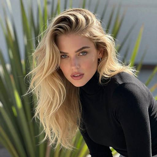 Striking Portrait of a Blonde Woman