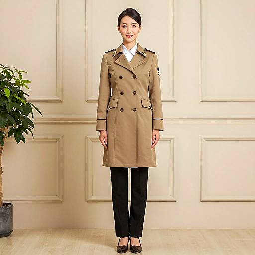 Elegant Asian Woman in Formal Attire