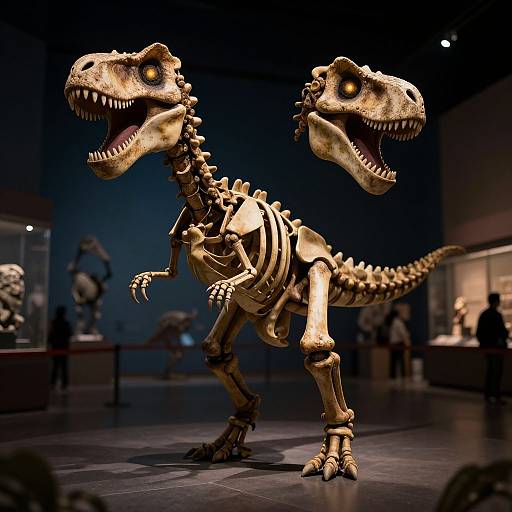 Lively Dinosaur Skeleton Costume Design