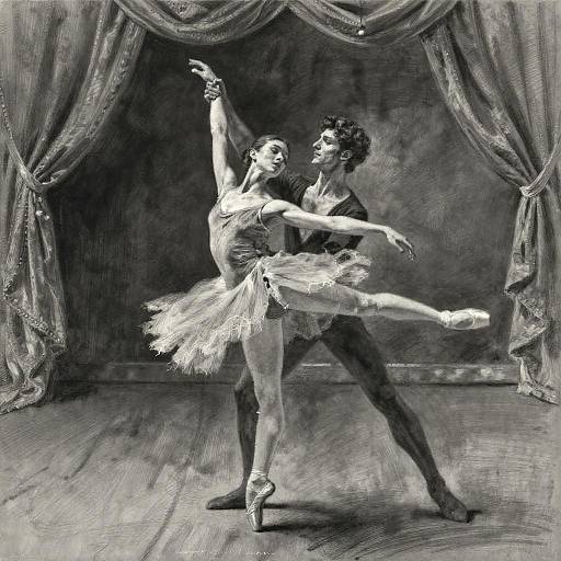 Degas-Style Pas de Deux Rehearsal