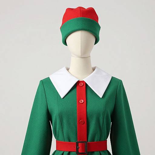 Festive Mannequin in Holiday Outfit