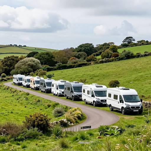 Serene Cornwall Camping Scene