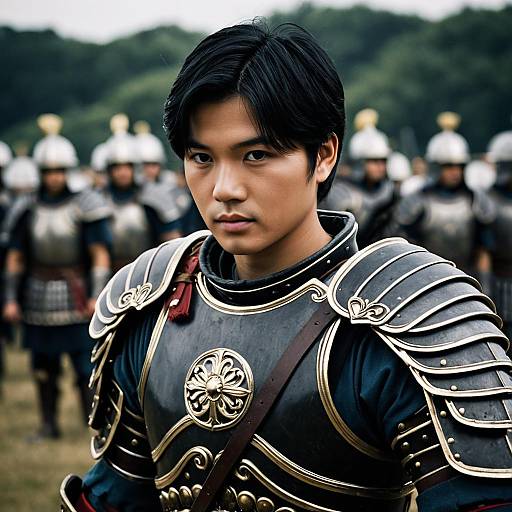 Asian Male in Roman Soldier Armor