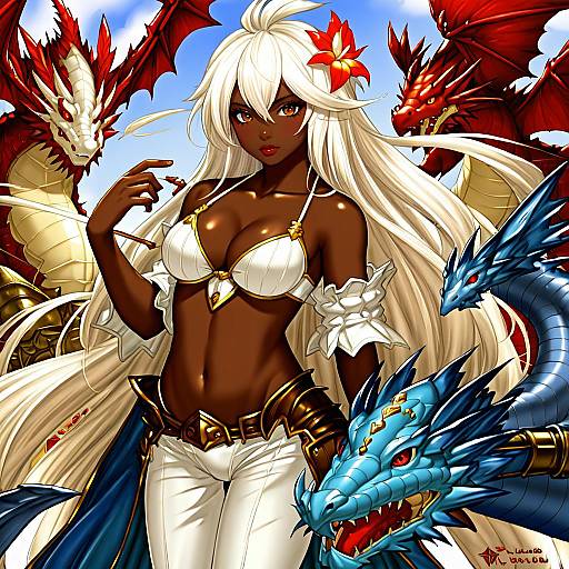 Illustration of Zooey (granblue fantasy), granblue fantasy in the style of Sanshoku amido