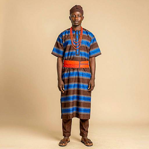 Elegant African Man in Traditional Attire