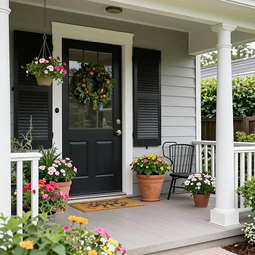 Charming Porch Plant Decorations