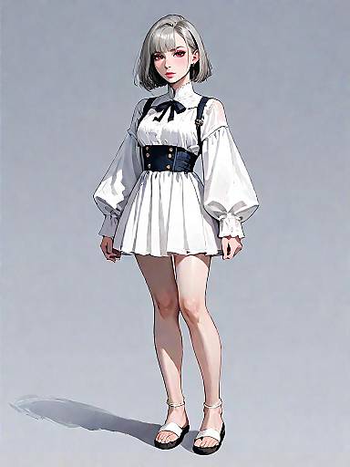 Minimalist Chic Woman Full Body Shot