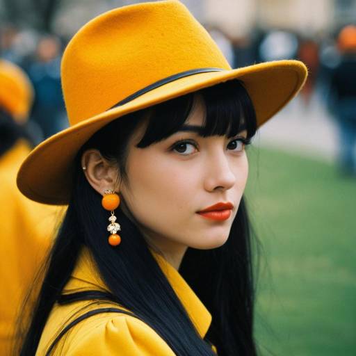 Radiant Girl in Yellow Costume Portrait