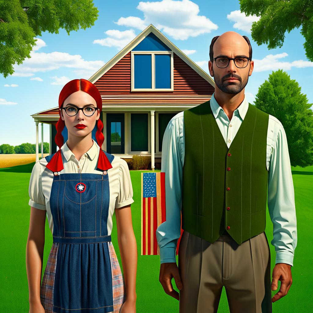 Contemporary American Gothic in Summer Style