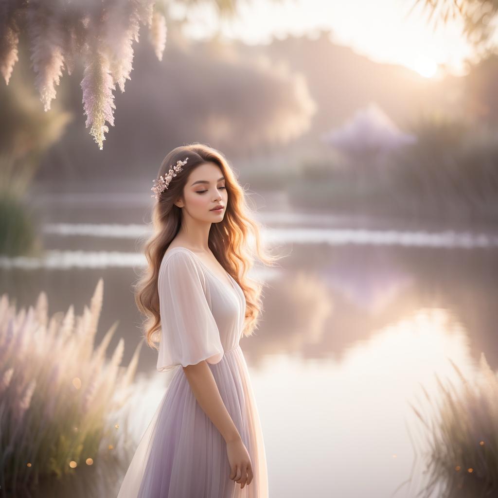 Ethereal Serenity: Femininity in Dreamy Hues