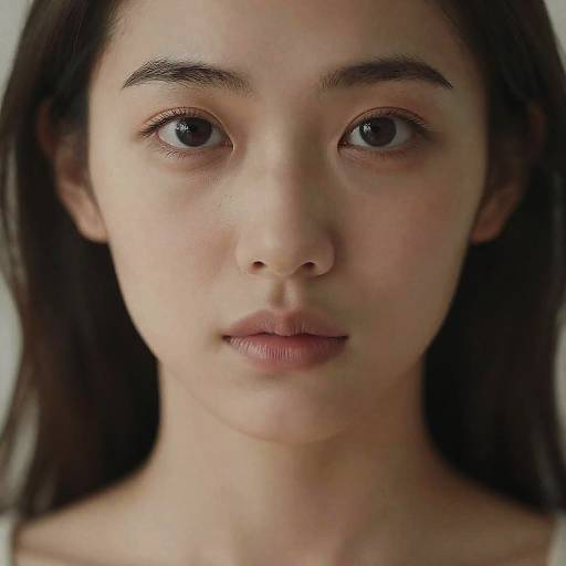 Hyper-realistic Natural Portrait Vintage Low-Res Shot