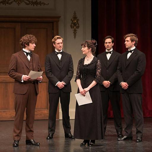 Victorian Era Stage Scene Photography