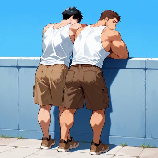 Muscular Duo in Relaxed Stance