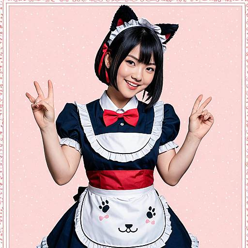 Akagi Miria Cat Maid Portrait