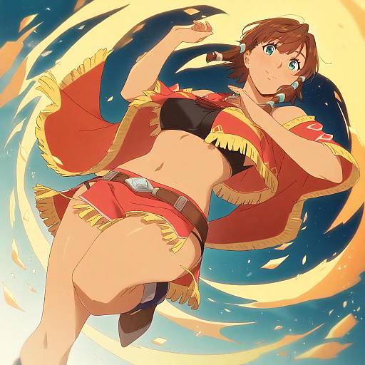 Illustration of Amy (suisei no gargantia), suisei no gargantia in the style of Hanpetos