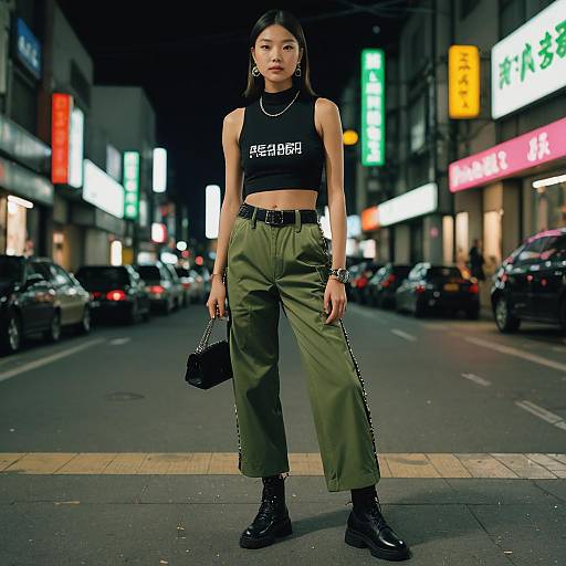 Y2K Street Style Fashion Photography