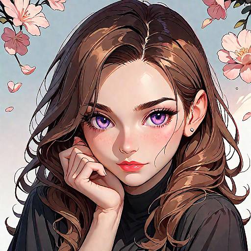 High-Score Anime Caramel Aesthetic Artwork