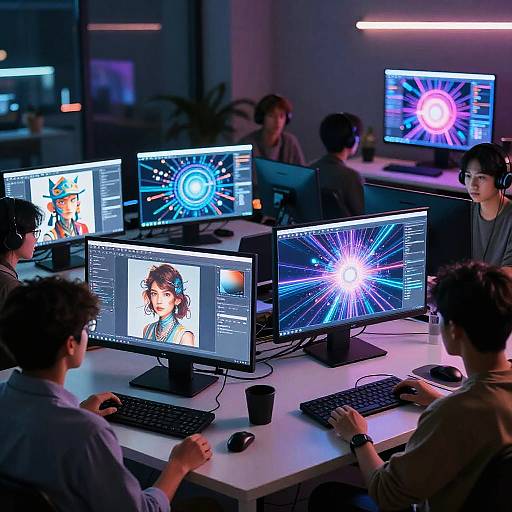 Digital Art Workshop with AI Collaboration