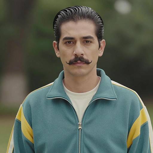 Stylish Man in Vintage 80s Attire