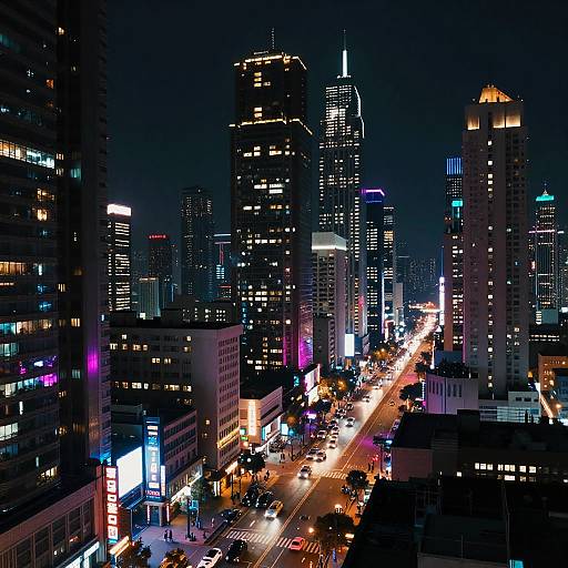 Futuristic Cyberpunk Cityscape Variations