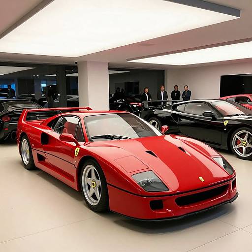 Shiny Red Ferrari F40 Showroom