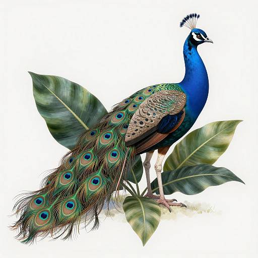 Ultradetailed Girl with Blue Flower