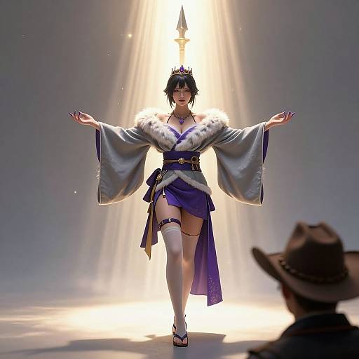 Epic Celestial Kimono Back View