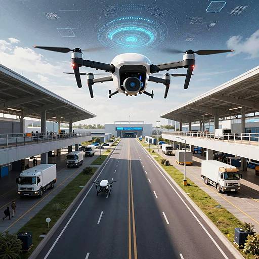 Electric Cargo Drones and Smart Ceilings