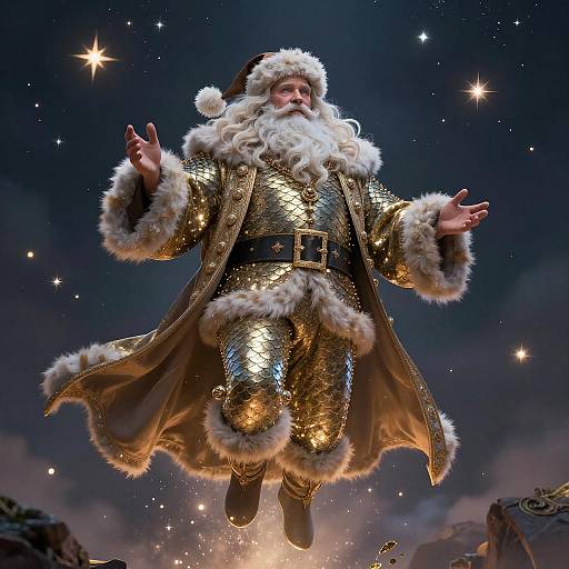 Godly Santa: A Surreal Portrait Experience