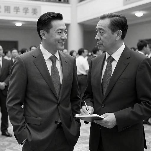 Formal Gathering: Two Men in Suits
