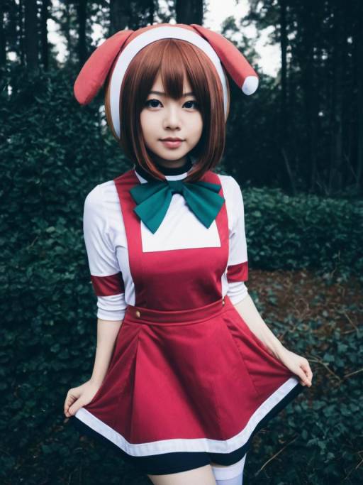 Realistic Woman in Uravity Cosplay