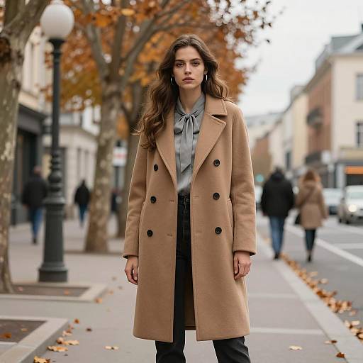 Autumn Urban Fashion Portrait of Woman