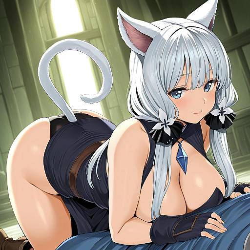 Illustration of Monk (final fantasy), final fantasy in the style of Hotate-chan