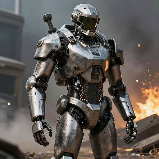 Raf4 Robotic Exoskeleton in Battle