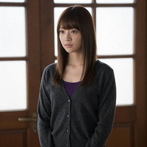 Thoughtful Woman in Soft Indoor Light