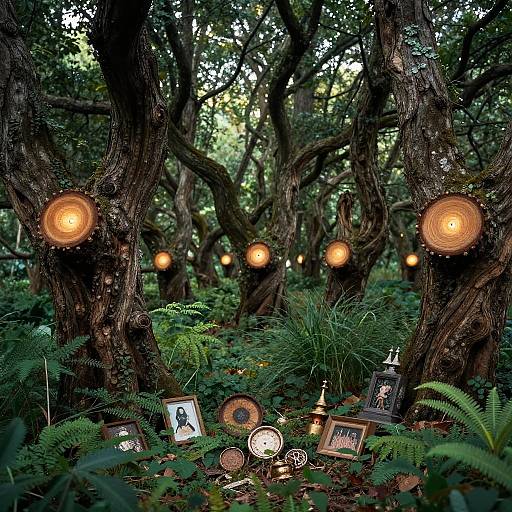 Mystical Forest of Timed Growth