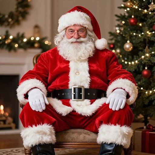 Handsome Modern Santa Claus Portrait