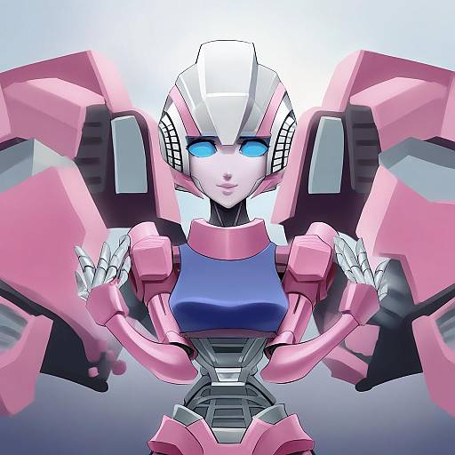 Illustration of Arcee, transformers in the style of Somebody (leiking00)