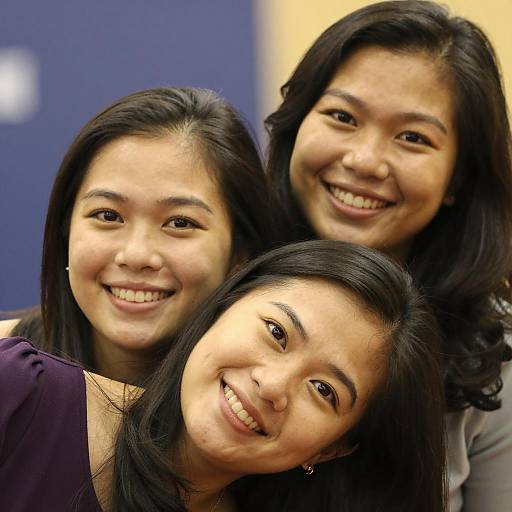 Smiling Asian Women Close-Up Portrait