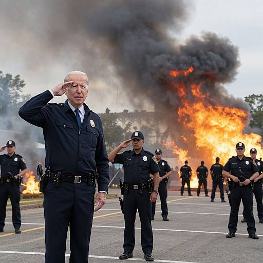 Joe Biden Roman Salute Combat Scene